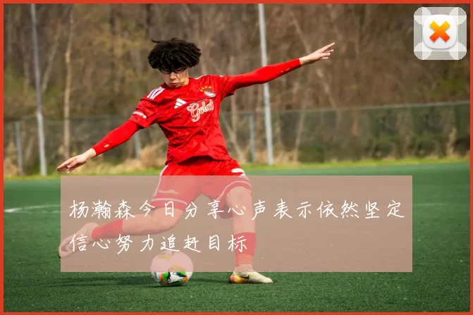杨瀚森今日分享心声表示依然坚定信心努力追赶目标